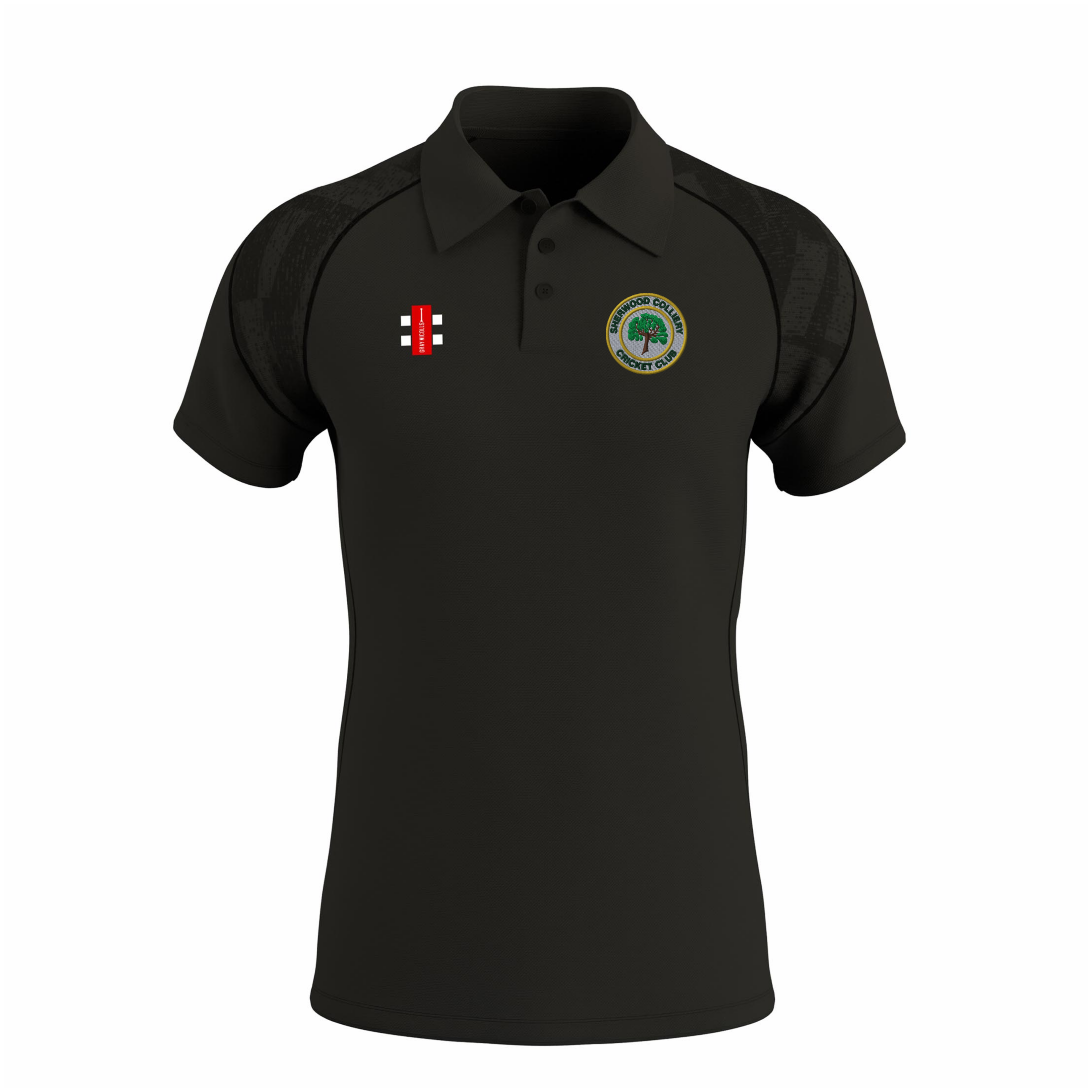 gray-nicolls-gts-polo-manica-corta-sherwood-colliery-nero-senior image 1