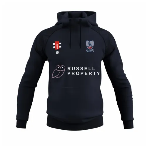 gray-nicolls-bishops-stortford-cc-senior-gts-hoodie-blu-navy-felpa-cappuccio-cri image 1