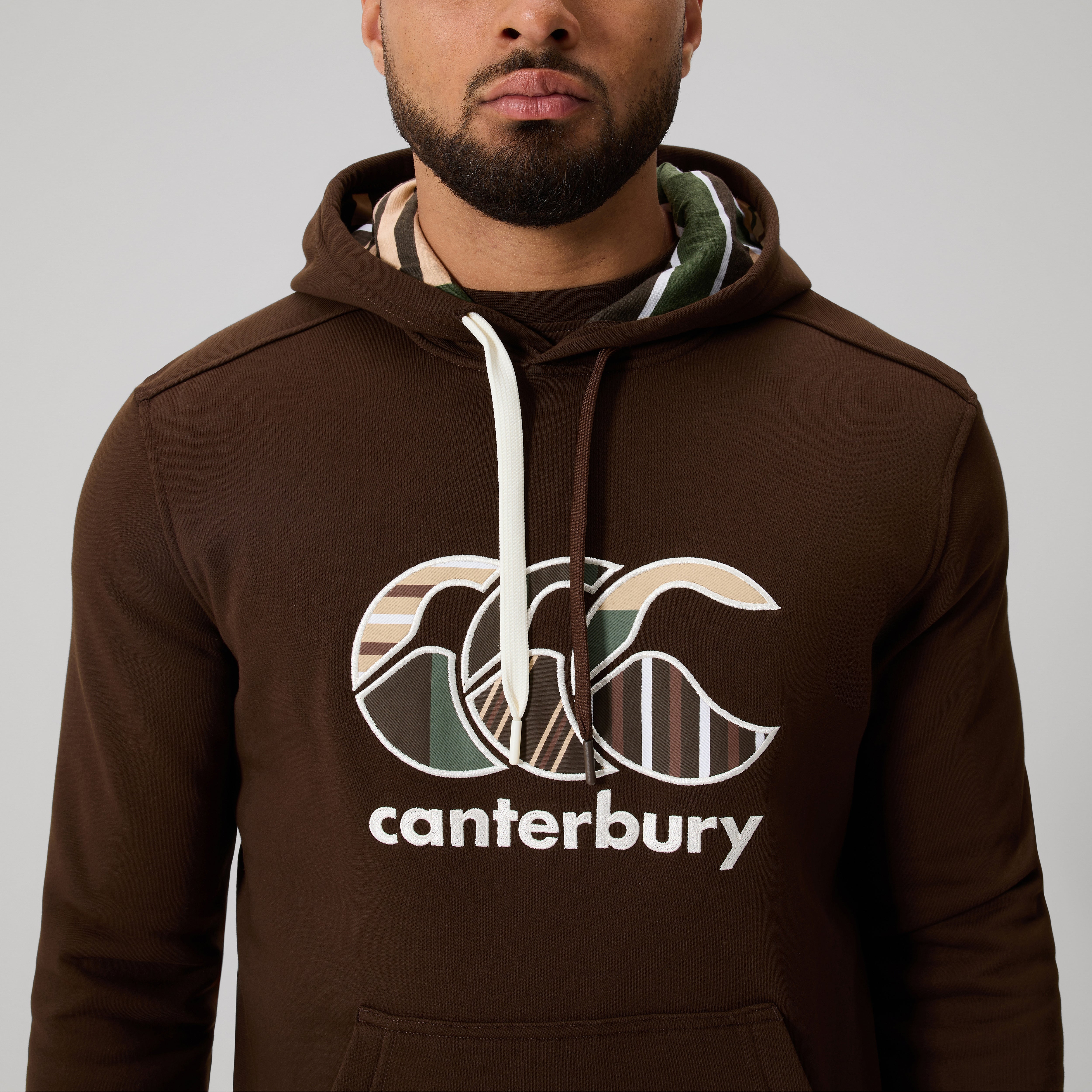 canterbury-uglies-hoodie-uomo-marrone-felpa-cappuccio-rugby image 7