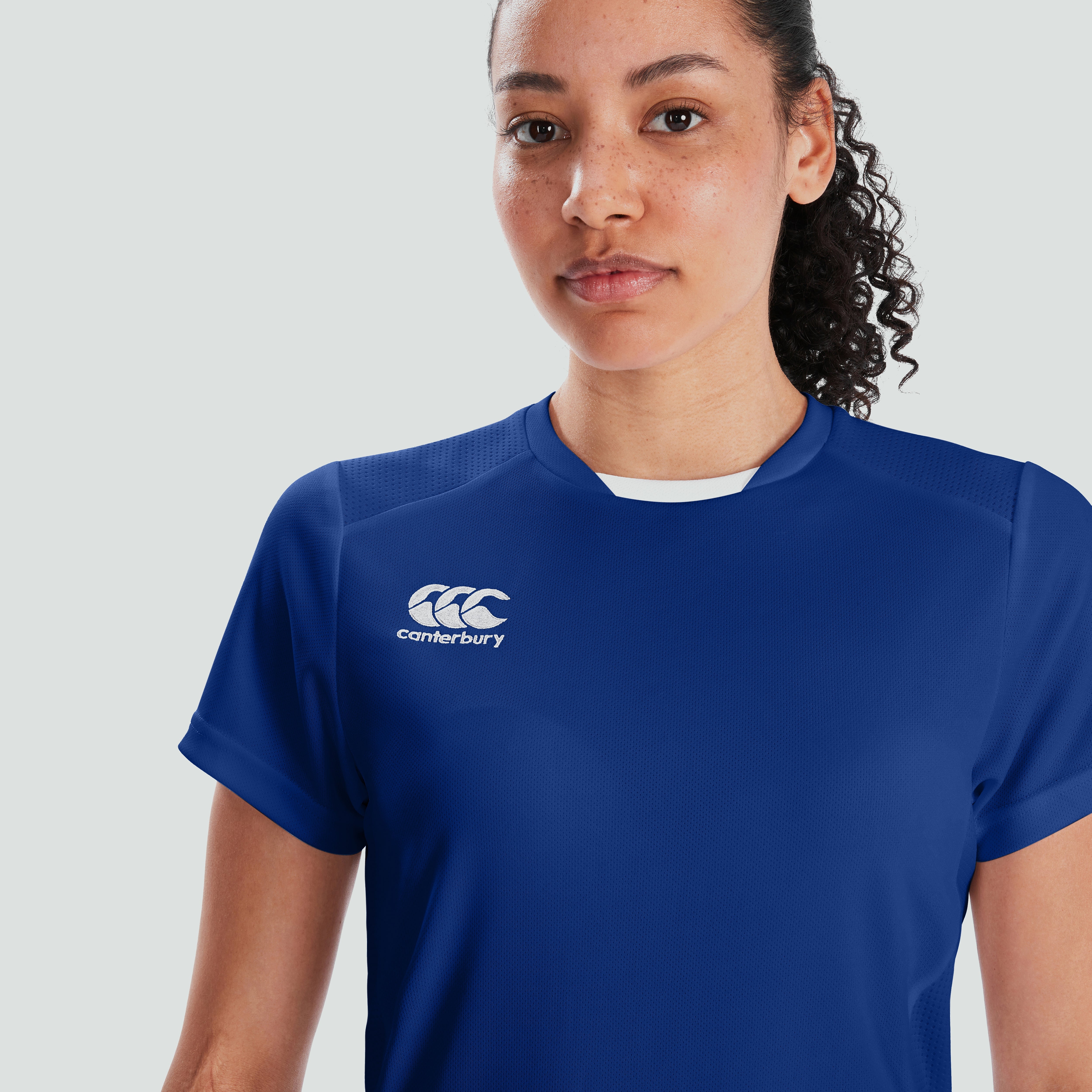 canterbury-club-dry-maglietta-rugby-donna-blu image 3