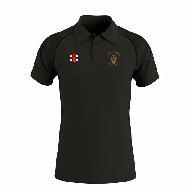 gray-nicolls-gts-polo-cricket-senior-thornton-cleveleys-c-c-nero-manica-corta image 1