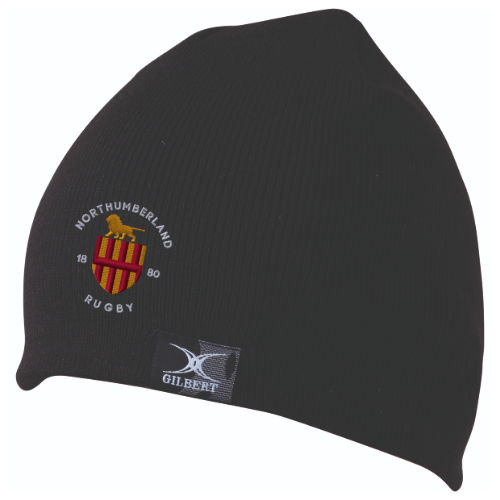 gilbert-rugby-northumberland-rfu-cuffia-beanie-nero image 1