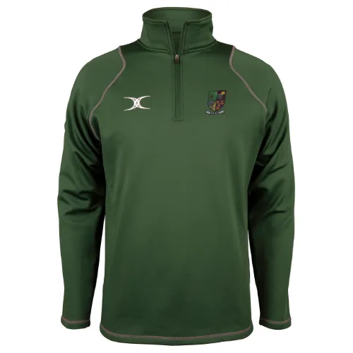 gilbert-rugby-sheffield-engineers-rfc-adulto-pile-1-4-zip-quest-uomo-verde image 1