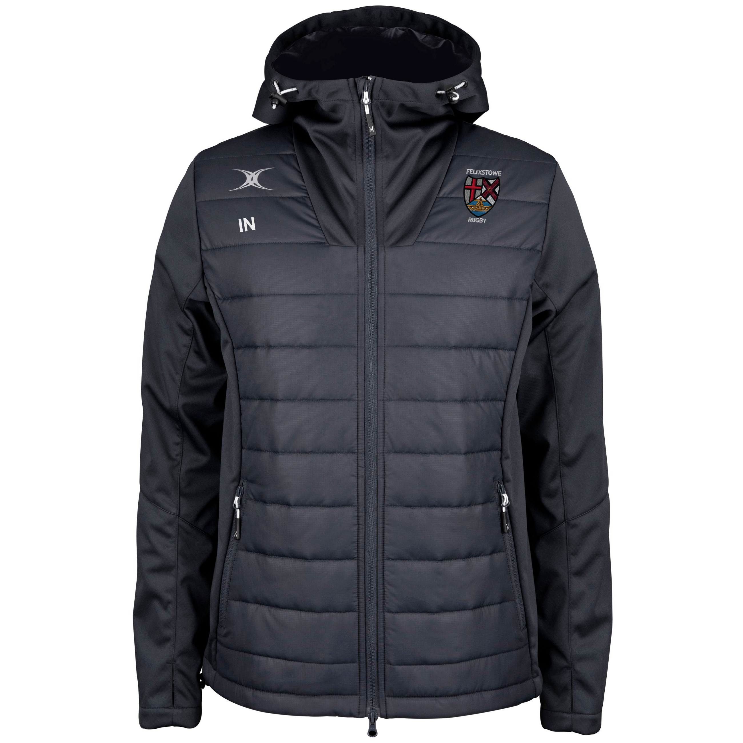 gilbert-rugby-felixstowe-rfc-senior-pro-active-full-zip-jacket-nero image 1