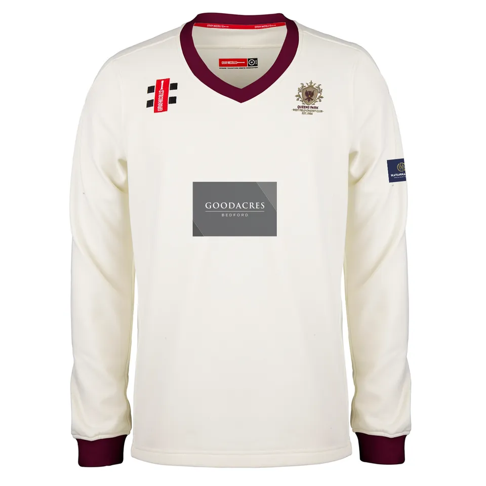 gray-nicolls-queens-park-westfield-adult-maglione-match-pro-performance-avorio-b image 1