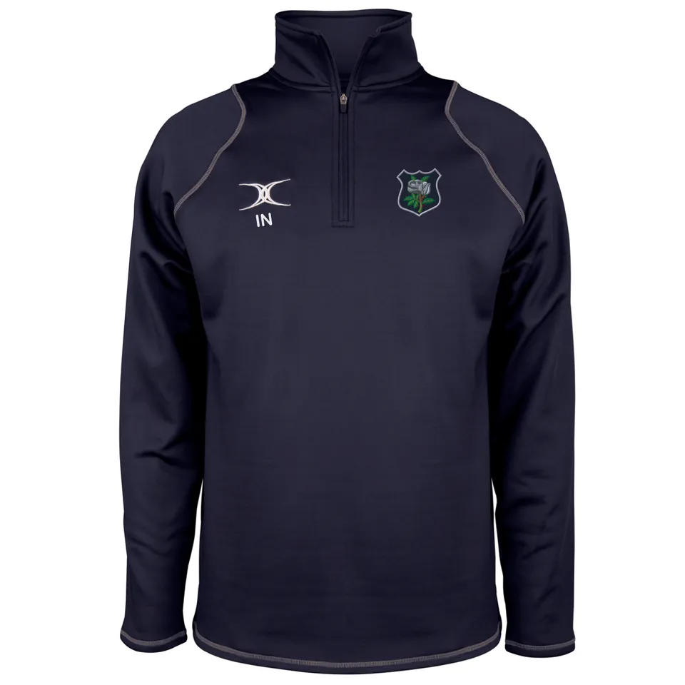 gilbert-rugby-yorkshire-rfu-adulti-pile-quest-1-4-zip-blu-navy image 1