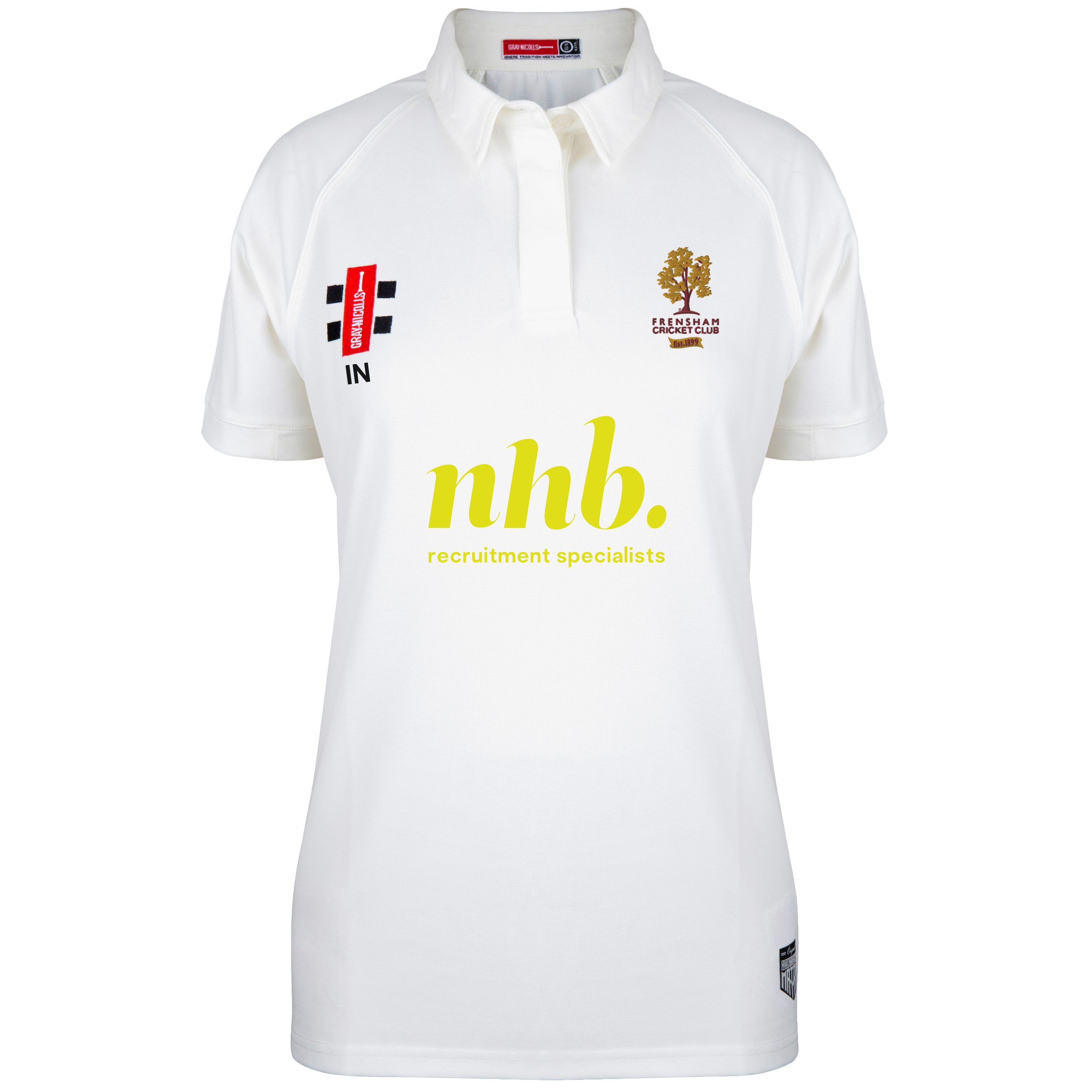 gray-nicolls-matrix-v2-maglia-cricket-manica-corta-donna-frensham-cc-avorio image 1