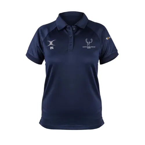 gilbert-rugby-north-ribblesdale-rfc-senior-evo-polo-manica-corta-blu-navy-scuro image 1
