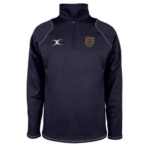 gilbert-rugby-worthing-rfc-quest-pile-uomo-1-4-zip-blu-navy-scuro image 1