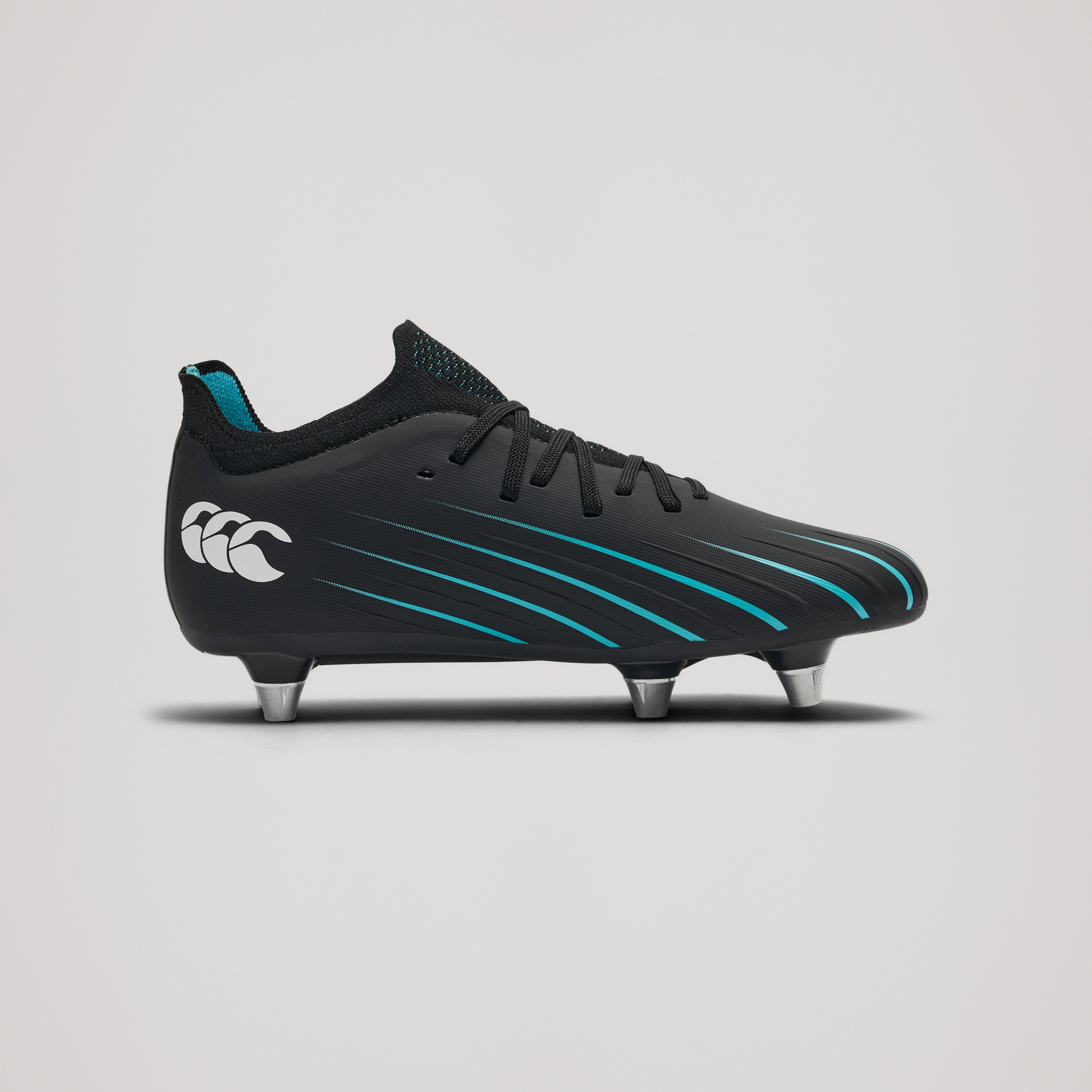 canterbury-speed-falcon-2-0-pro-sg-junior-unisex-scarpe-rugby-nero image 2