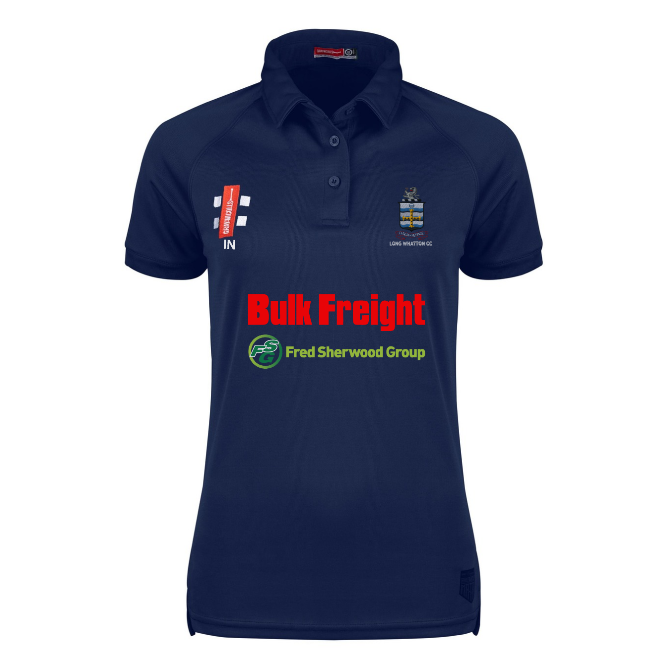 gray-nicolls-long-whatton-cc-donna-navy-matrix-v2-polo-a-maniche-corte image 1