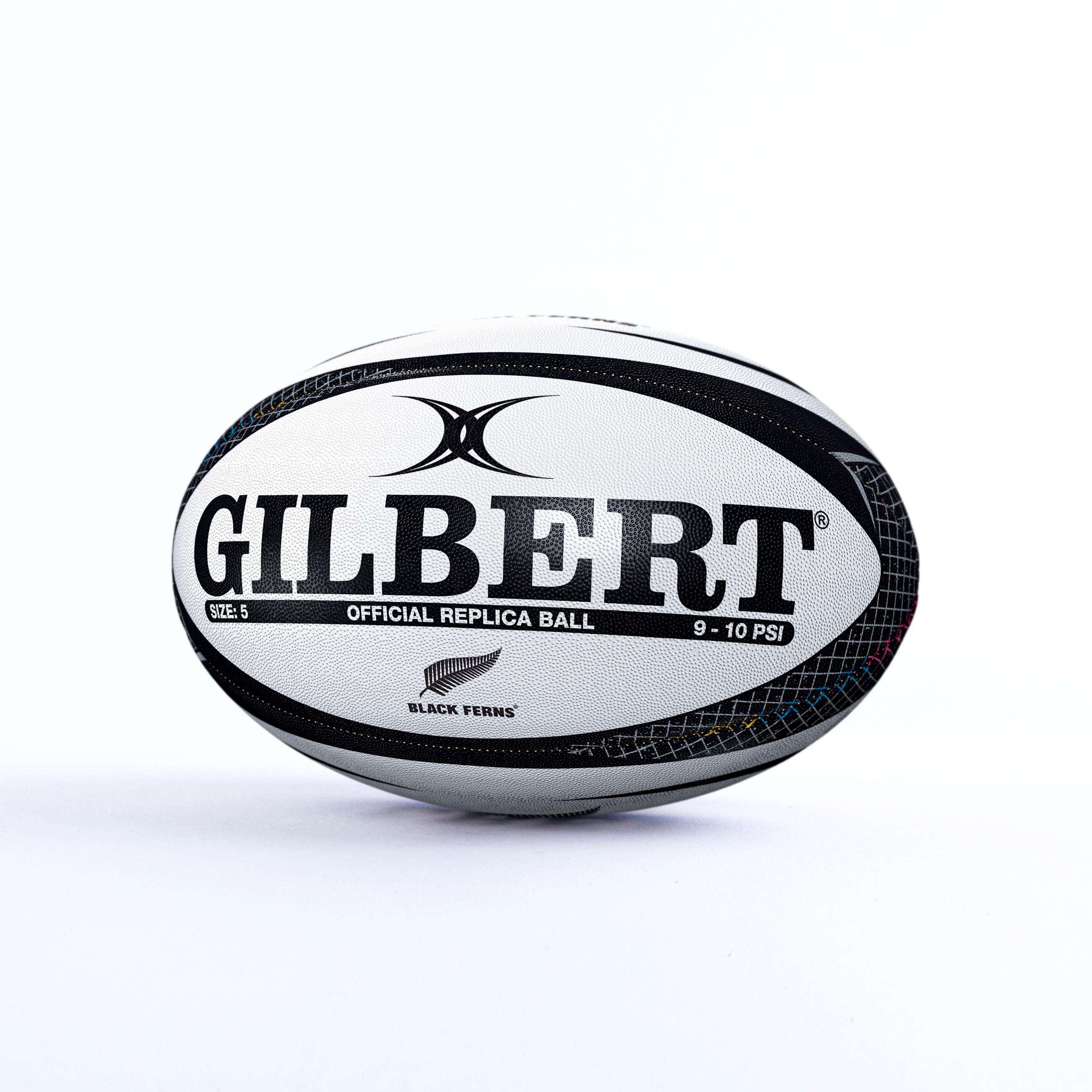 gilbert-rugby-black-ferns-replica-ball-size-5-pallone-rugby-replica image 2