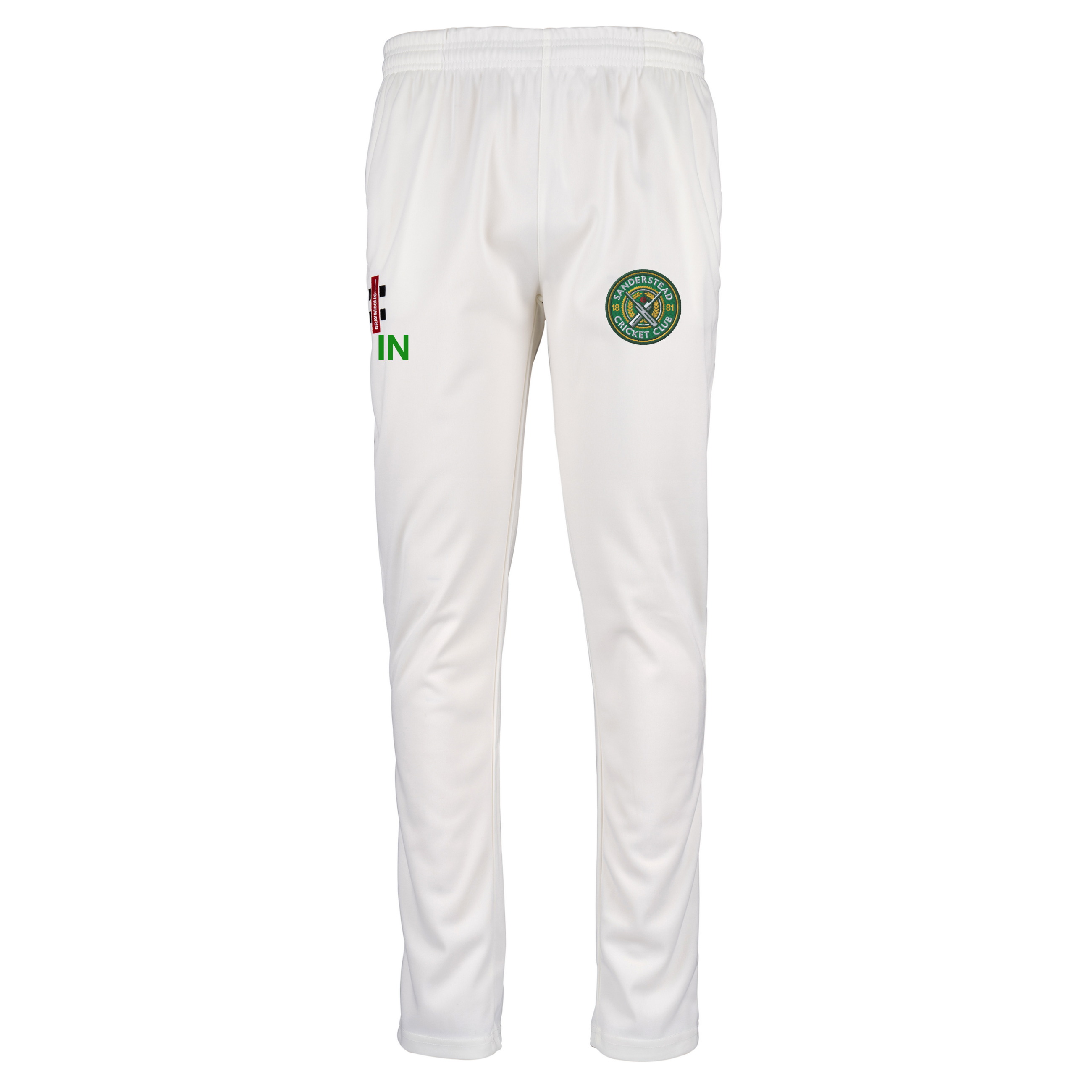 gray-nicolls-sanderstead-cc-pantaloni-matrix-slim-fit-avorio-senior-con-ricamo image 1