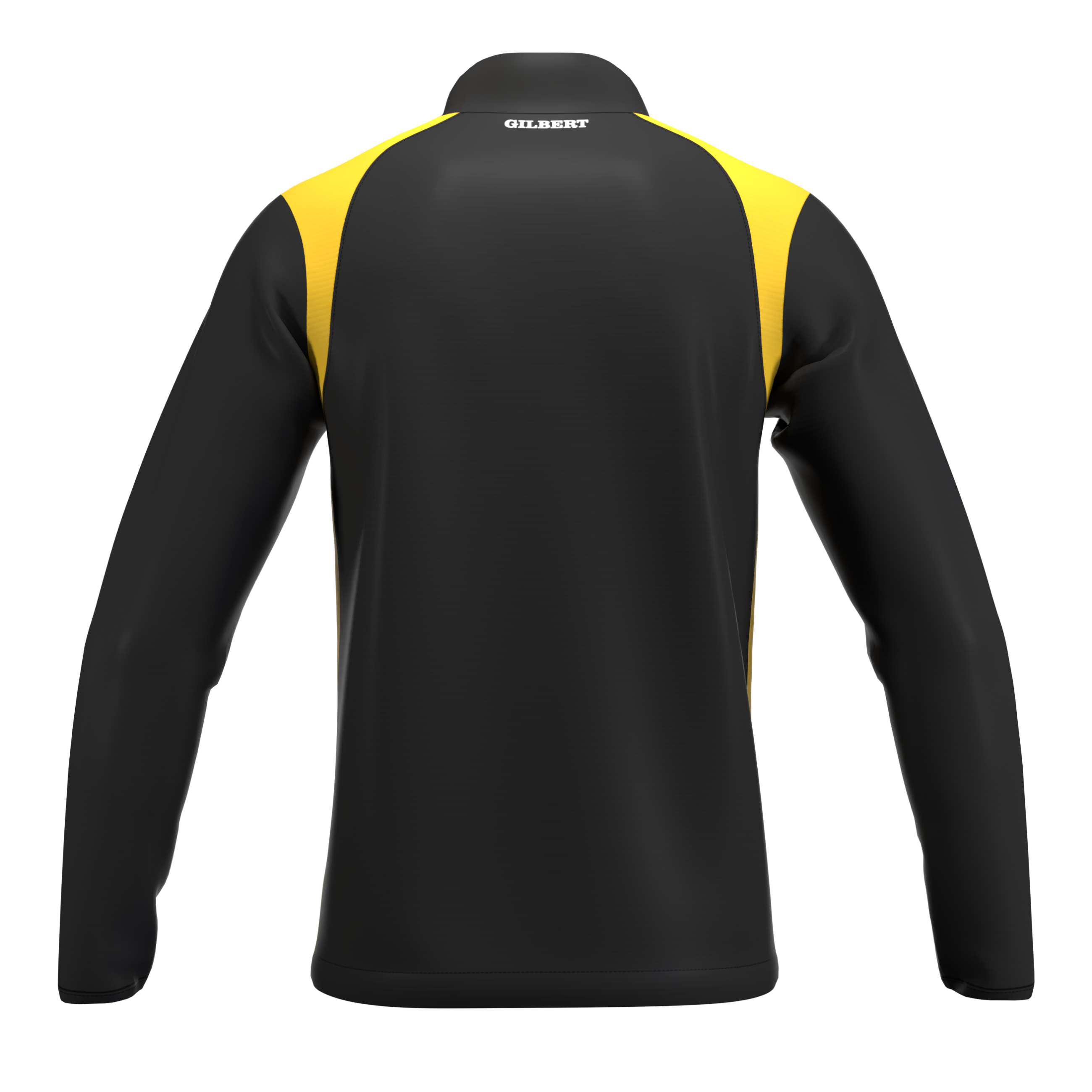 gilbert-rugby-winchester-rfc-junior-black-gold-atom-giacca-warm-up image 2