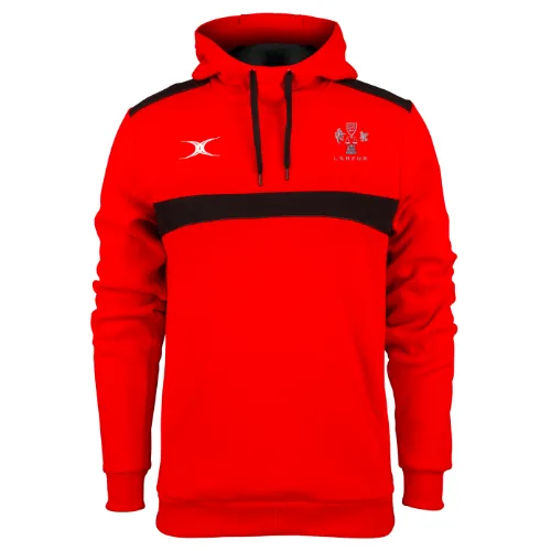 gilbert-rugby-london-society-referees-bambino-photon-hoodie-rosso-nero image 1