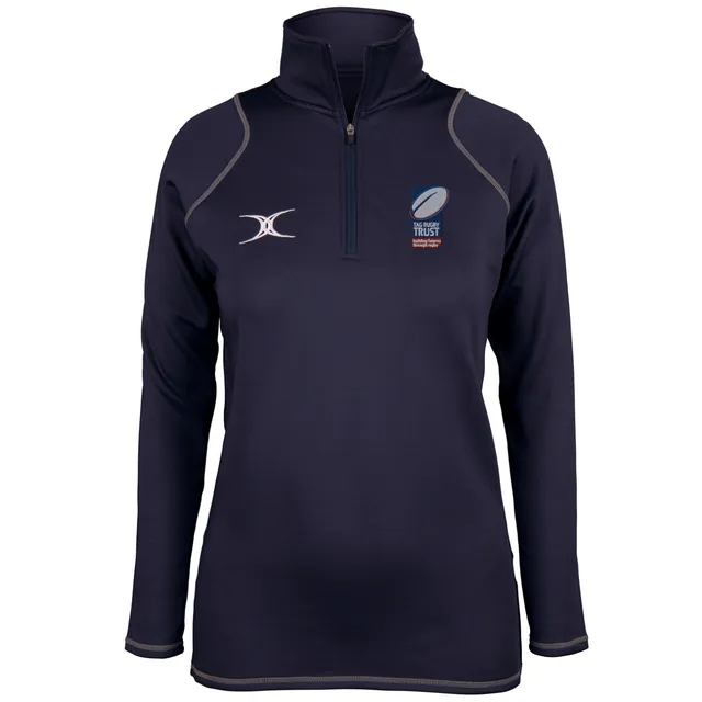 gilbert-rugby-tag-rugby-trust-quest-pile-donna-1-4-zip-dark-navy image 1
