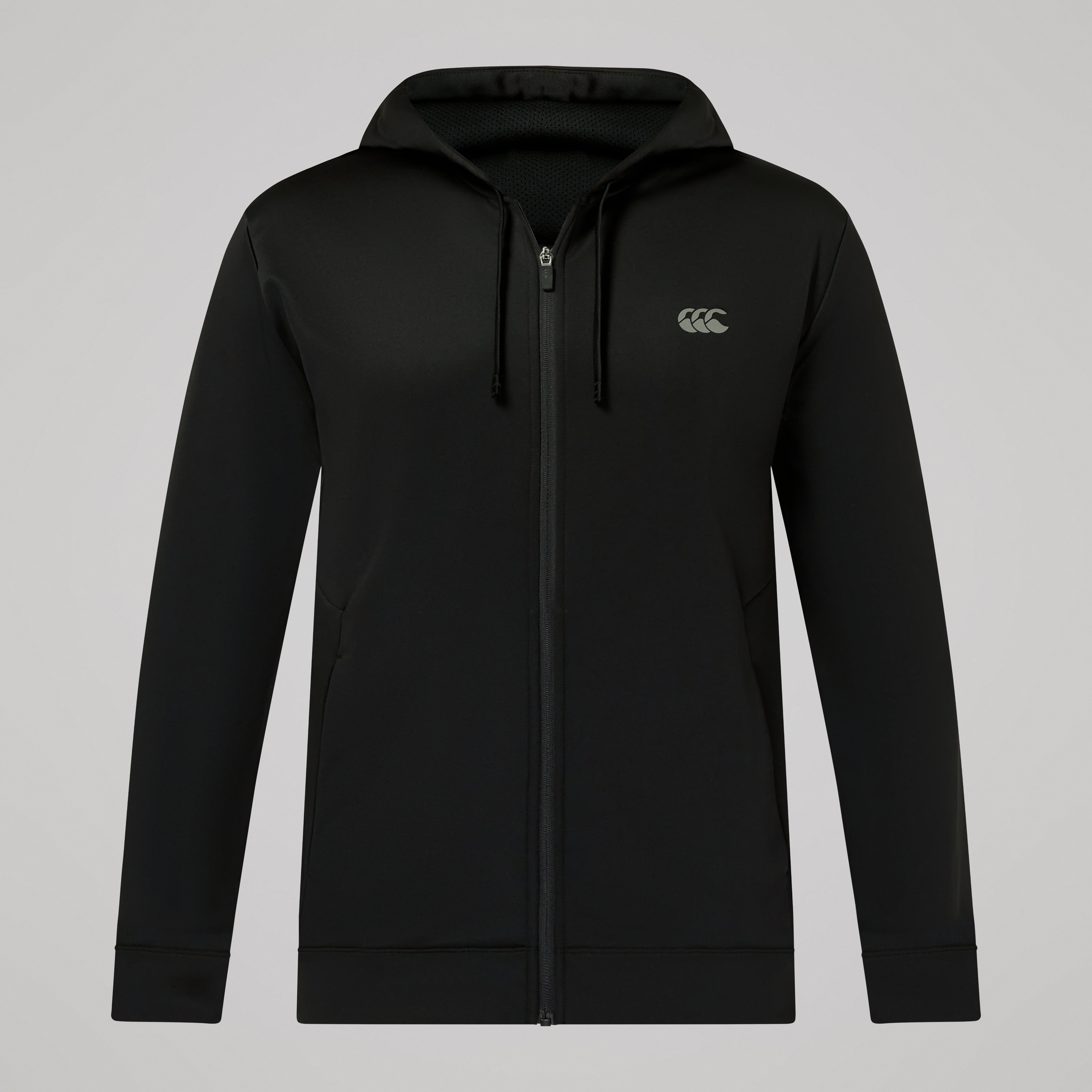 canterbury-tempo-felpa-con-cappuccio-full-zip-uomo-nero image 1