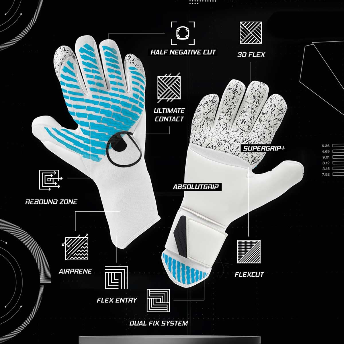 uhlsport-cybertec-flex-hn-guanti-da-portiere-calcio-bambini-e-adulti image 2