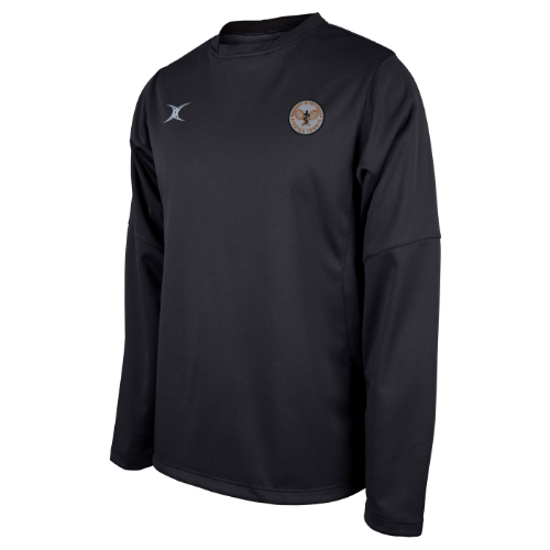 gilbert-rugby-pro-top-riscaldamento-senior-nottingham-medics-tennis-nero image 1