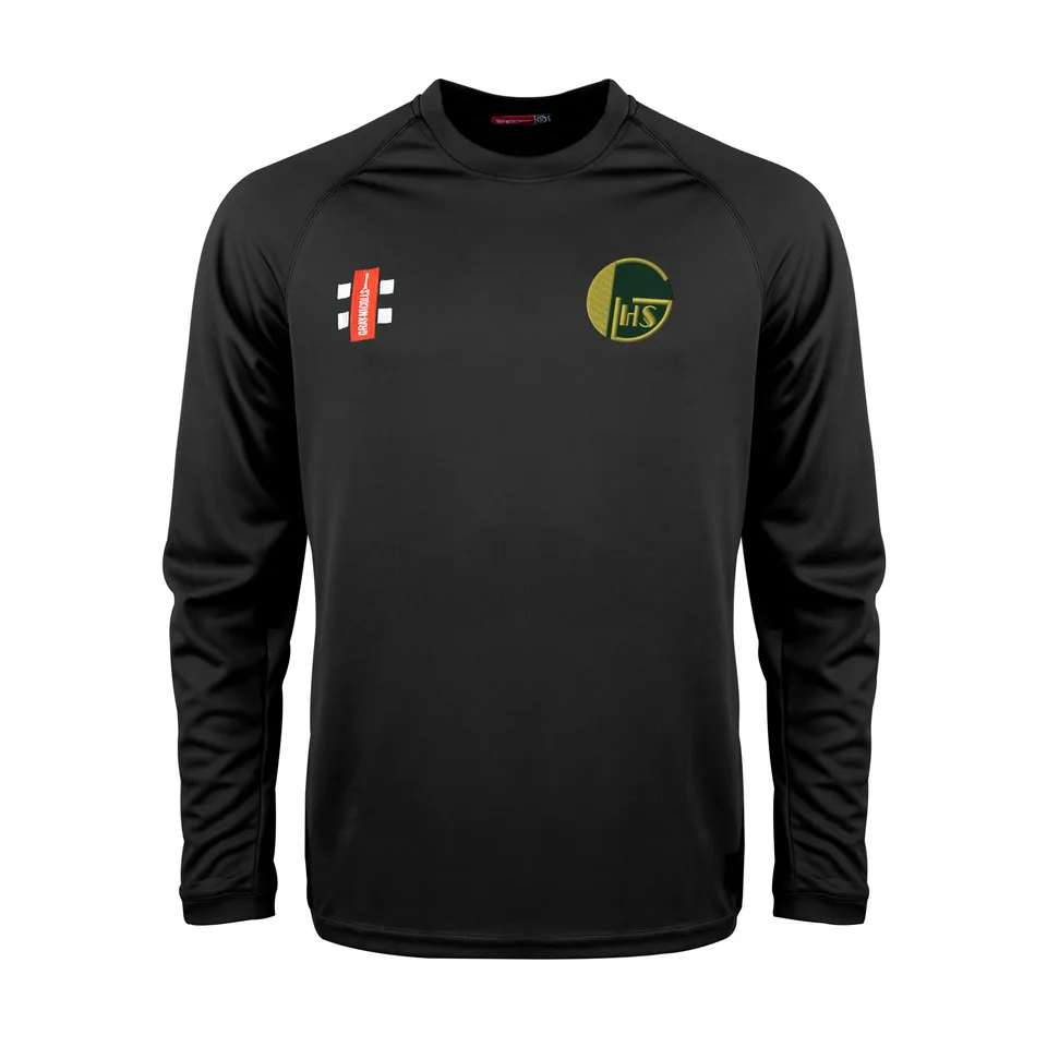 gray-nicolls-golden-hill-cc-junior-matrix-v2-maglia-manica-lunga-nera image 1