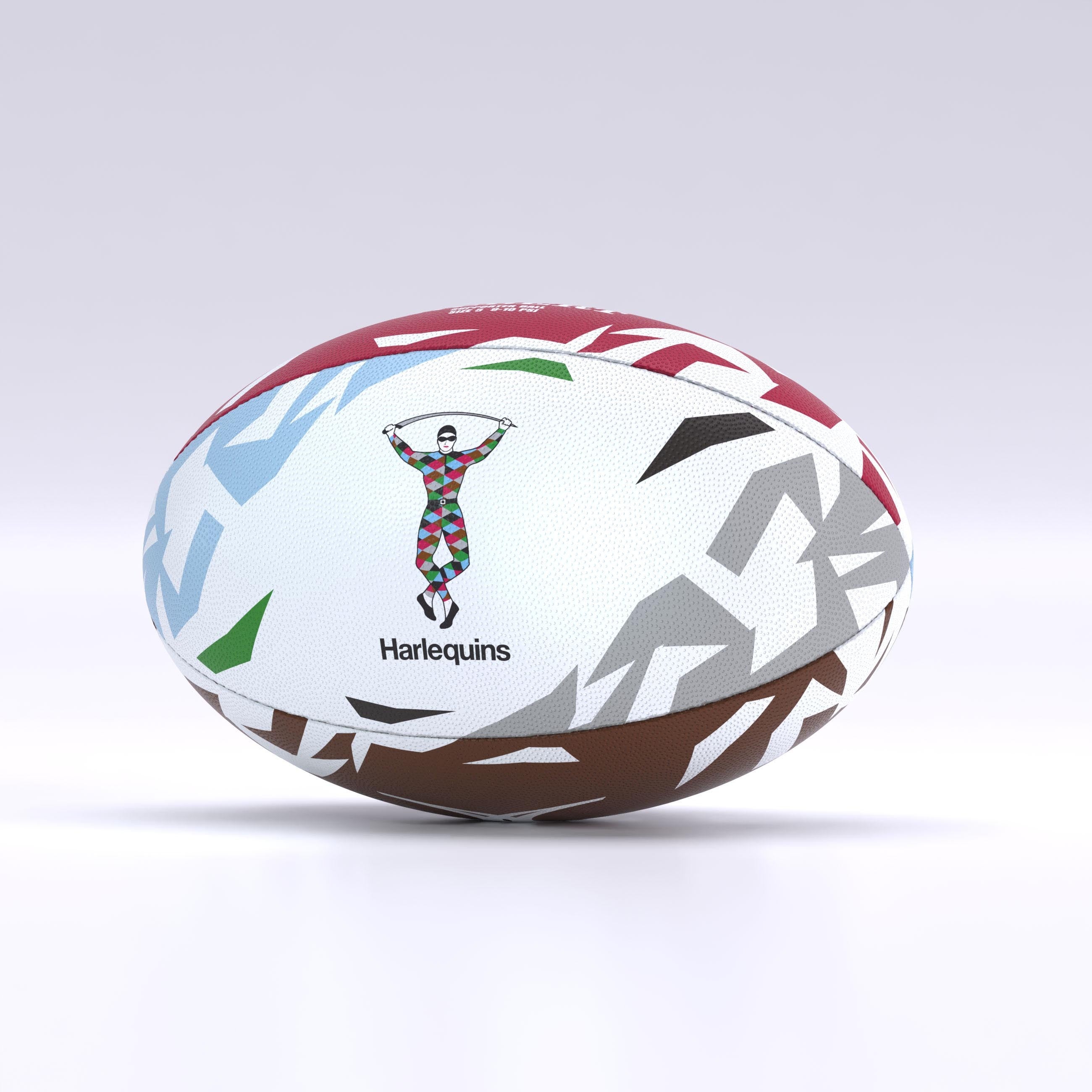 gilbert-rugby-pallone-supporter-harlequins-misura-4-5 image 6