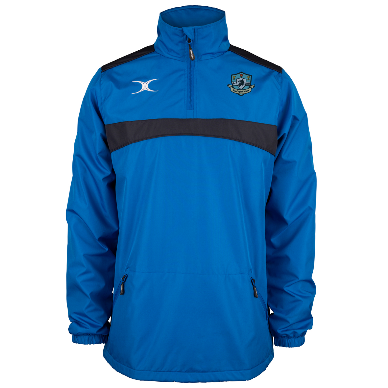 gilbert-rugby-warrington-select-rfc-senior-photon-giacca-1-4-zip-uomo-royal-dark image 1