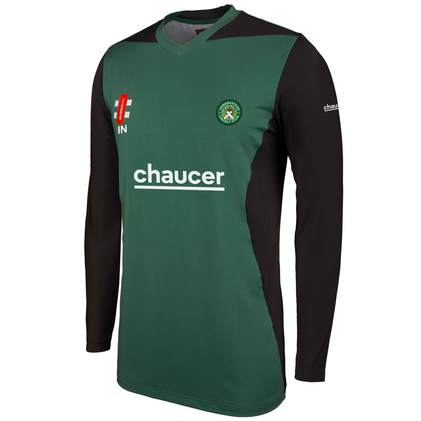 gray-nicolls-sanderstead-cc-pro-performance-t20-maglia-manica-lunga-junior-verde image 1