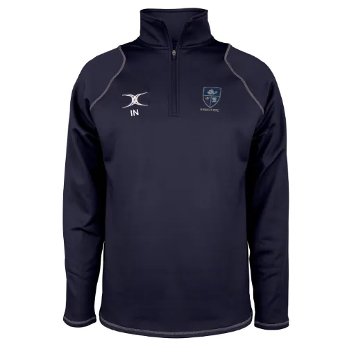 gilbert-rugby-havant-quest-pile-1-4-zip-bambino-blu-navy-scuro image 1