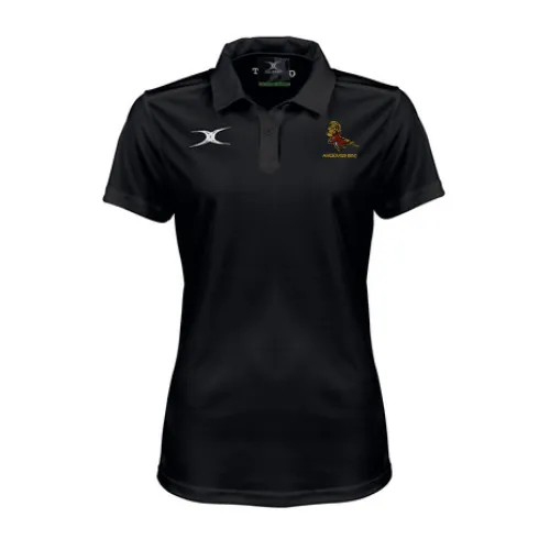 gilbert-rugby-andover-rfc-photon-ii-polo-donna-a-maniche-corte-nera image 1