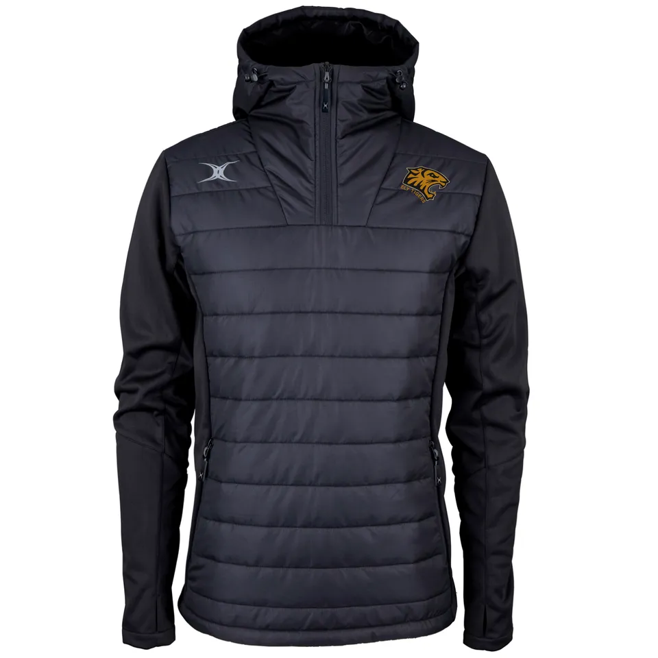 gilbert-rugby-ely-tigers-rfc-pro-active-quater-zip-senior-nero-giacca-training image 1