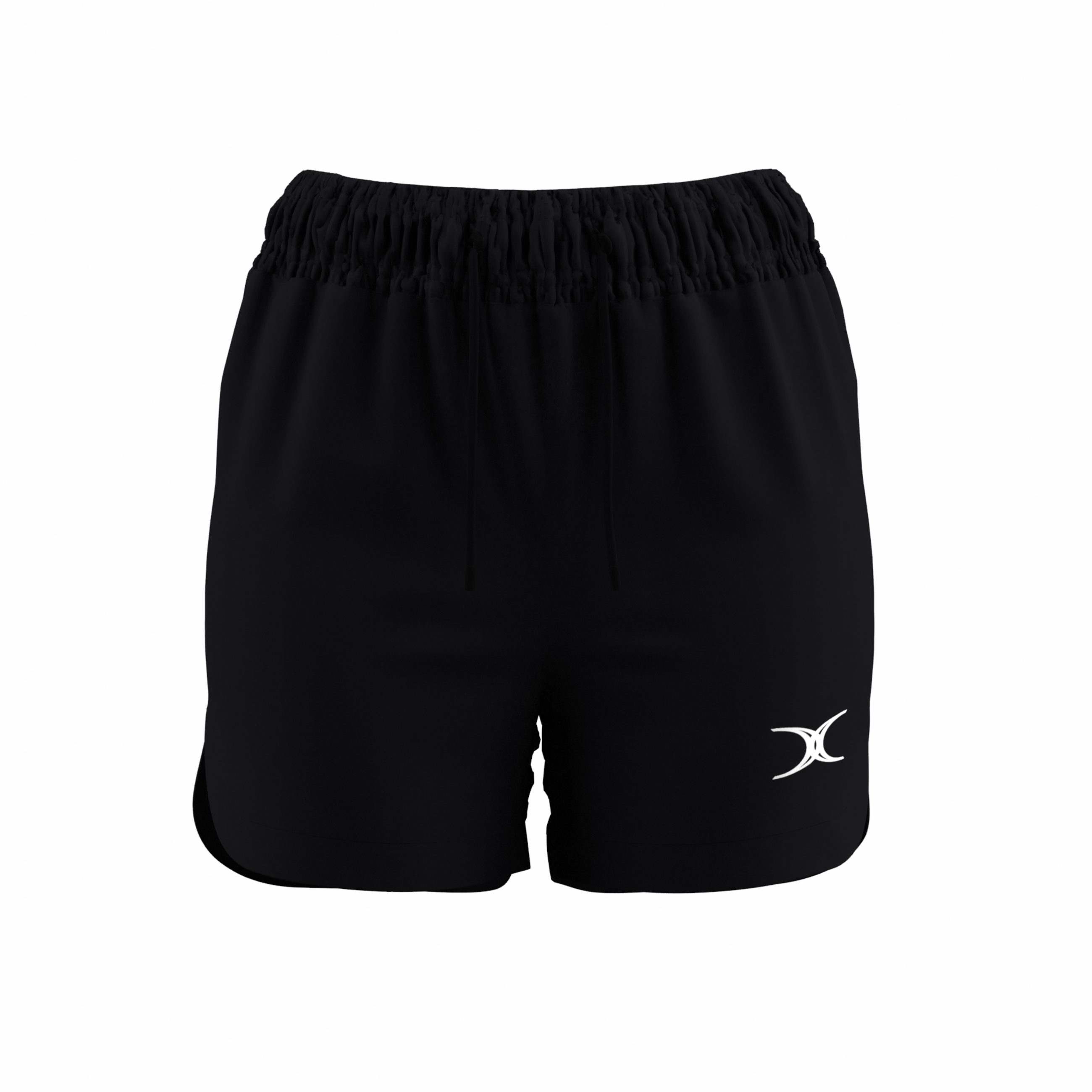 gilbert-rugby-gts-shorts-donna-nero-blu-navy-pantaloncini-performance image 1