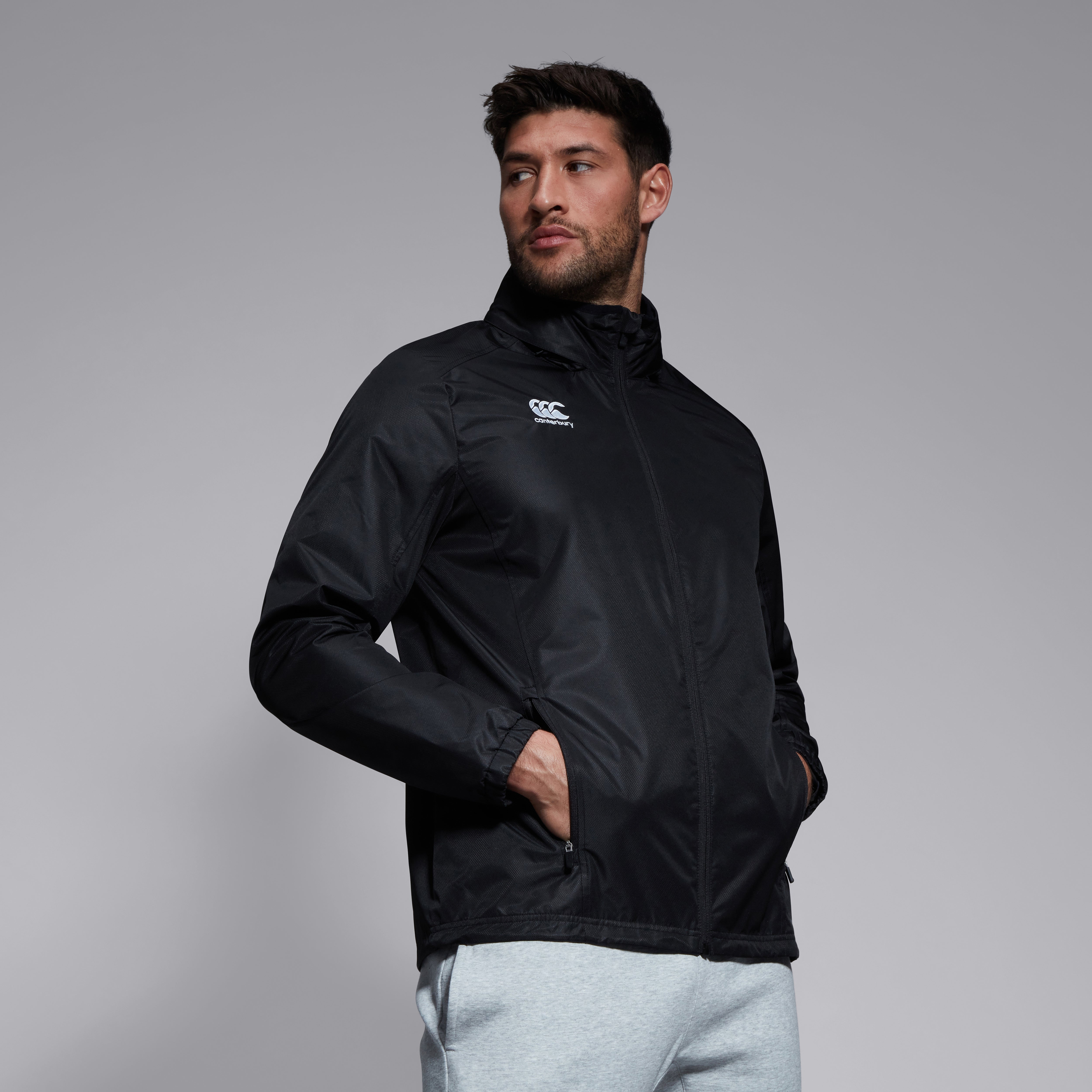 canterbury-club-vaposhield-giacca-antipioggia-uomo-nera-full-zip image 4
