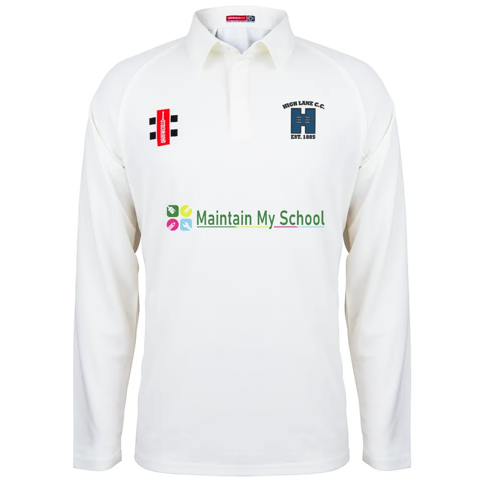 gray-nicolls-matrix-v2-maglia-cricket-manica-lunga-junior-high-lane-c-c-avorio image 1