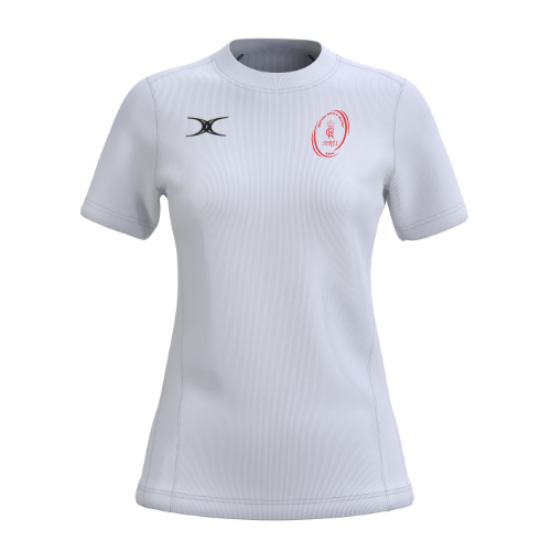 gilbert-rugby-army-rugby-union-atom-t-shirt-donna-bianca-manica-corta image 1