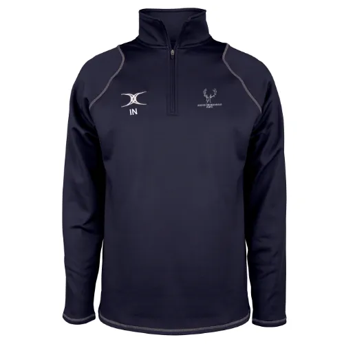 gilbert-rugby-quest-pile-1-4-zip-uomo-blu-navy-north-ribblesdale-rfc-senior image 1
