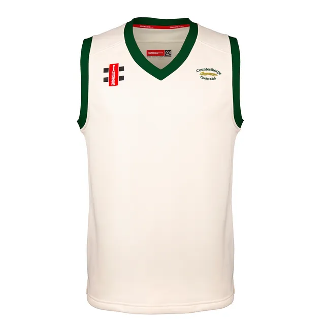 gray-nicolls-countesthorpe-cc-junior-gilet-match-pro-performance-avorio-verde image 1