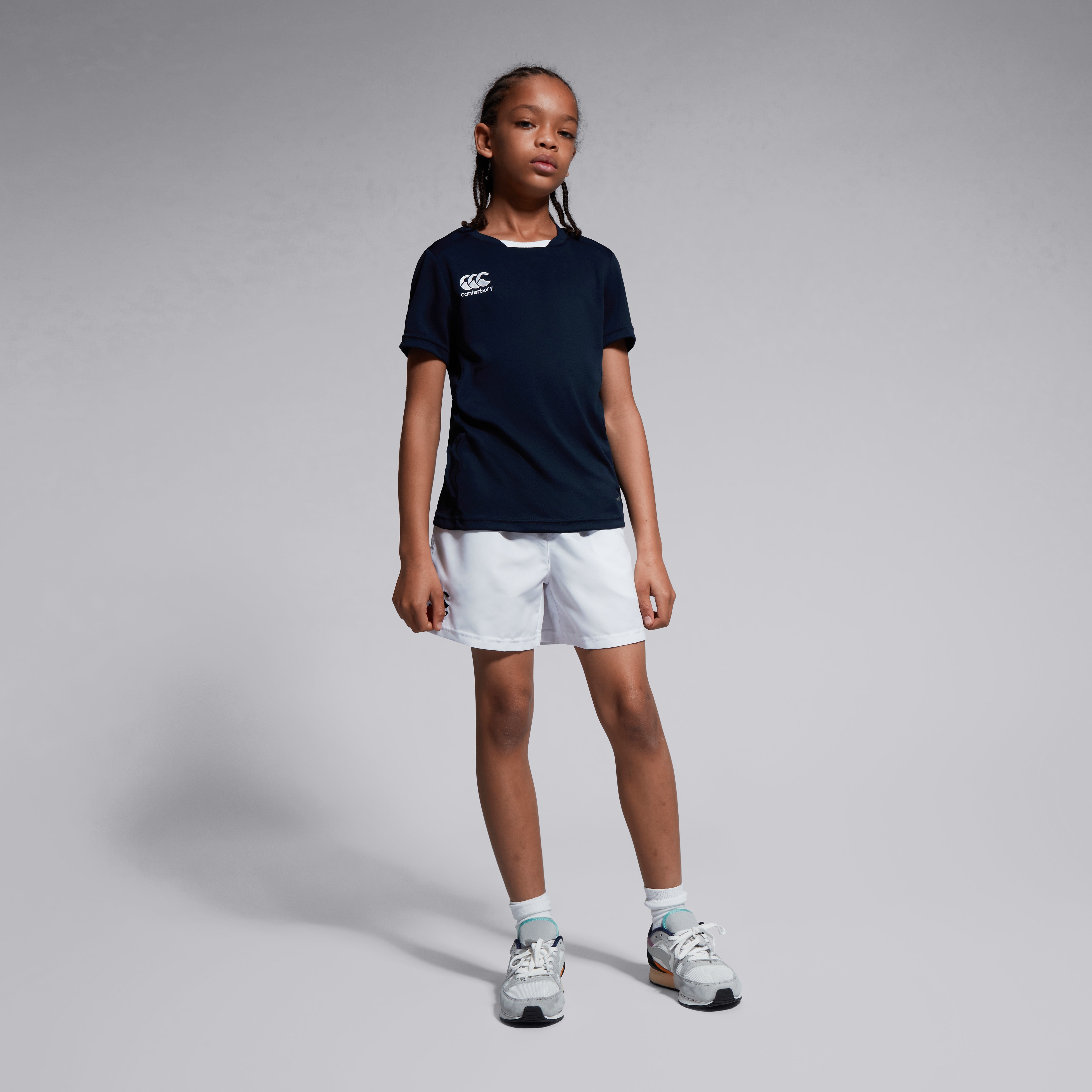 canterbury-club-dry-tee-junior-maglia-rugby-bambino-blu-navy image 3