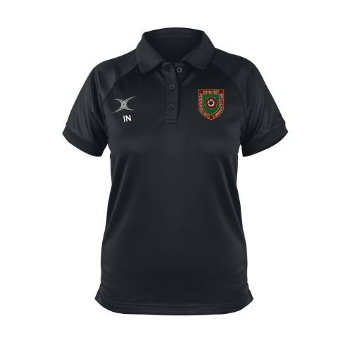 gilbert-rugby-evo-polo-petersfield-rfc-ragazza-donna-nero image 1