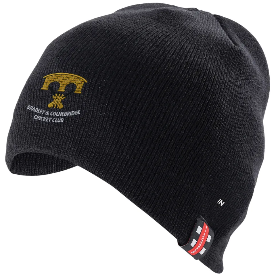 gray-nicolls-bradley-colnebridge-cc-beanie-cappello-cricket-adult-nero image 1