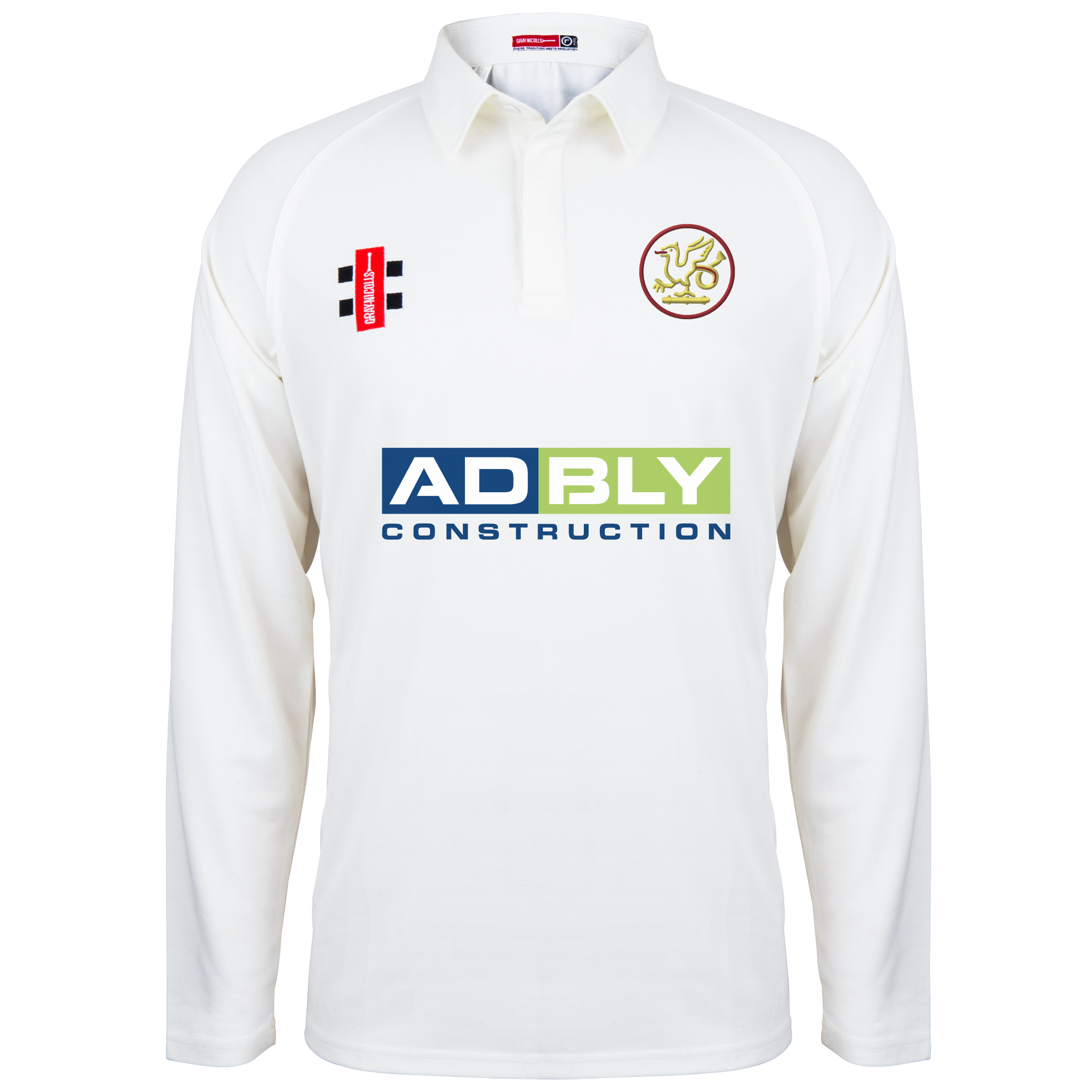 gray-nicolls-wivenhoe-town-cc-junior-matrix-v2-maglia-cricket-manica-lunga-avori image 1
