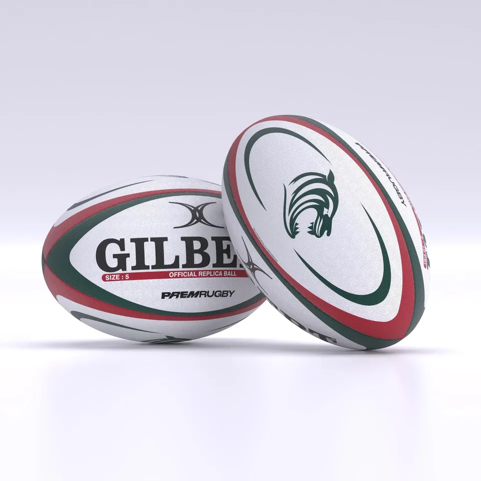 gilbert-rugby-leicester-tigers-replica-ball-pallone-rugby-replica image 1
