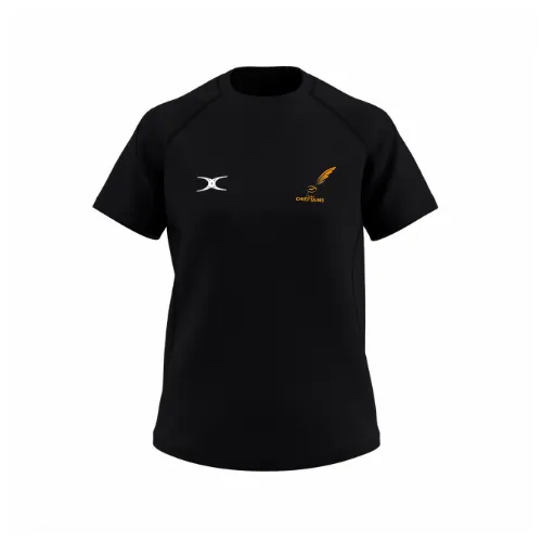 gilbert-rugby-gts-t-shirt-donna-manica-corta-nera-currie-chieftains image 1