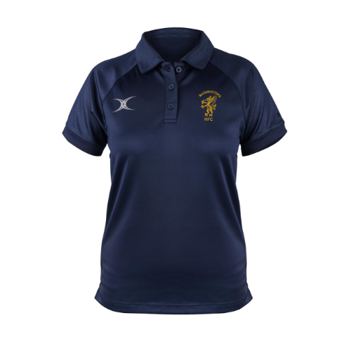 gilbert-rugby-basingstoke-rfc-evo-polo-donna-manica-corta-blu-navy image 1