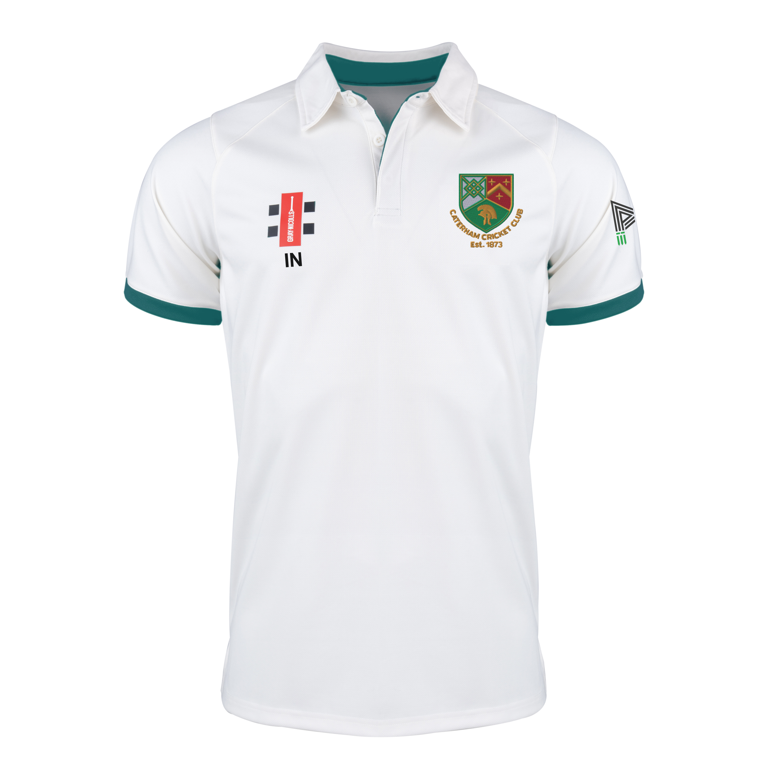 gray-nicolls-pro-performance-v2-s-s-shirt-senior-caterham-cc-ivory-green image 1