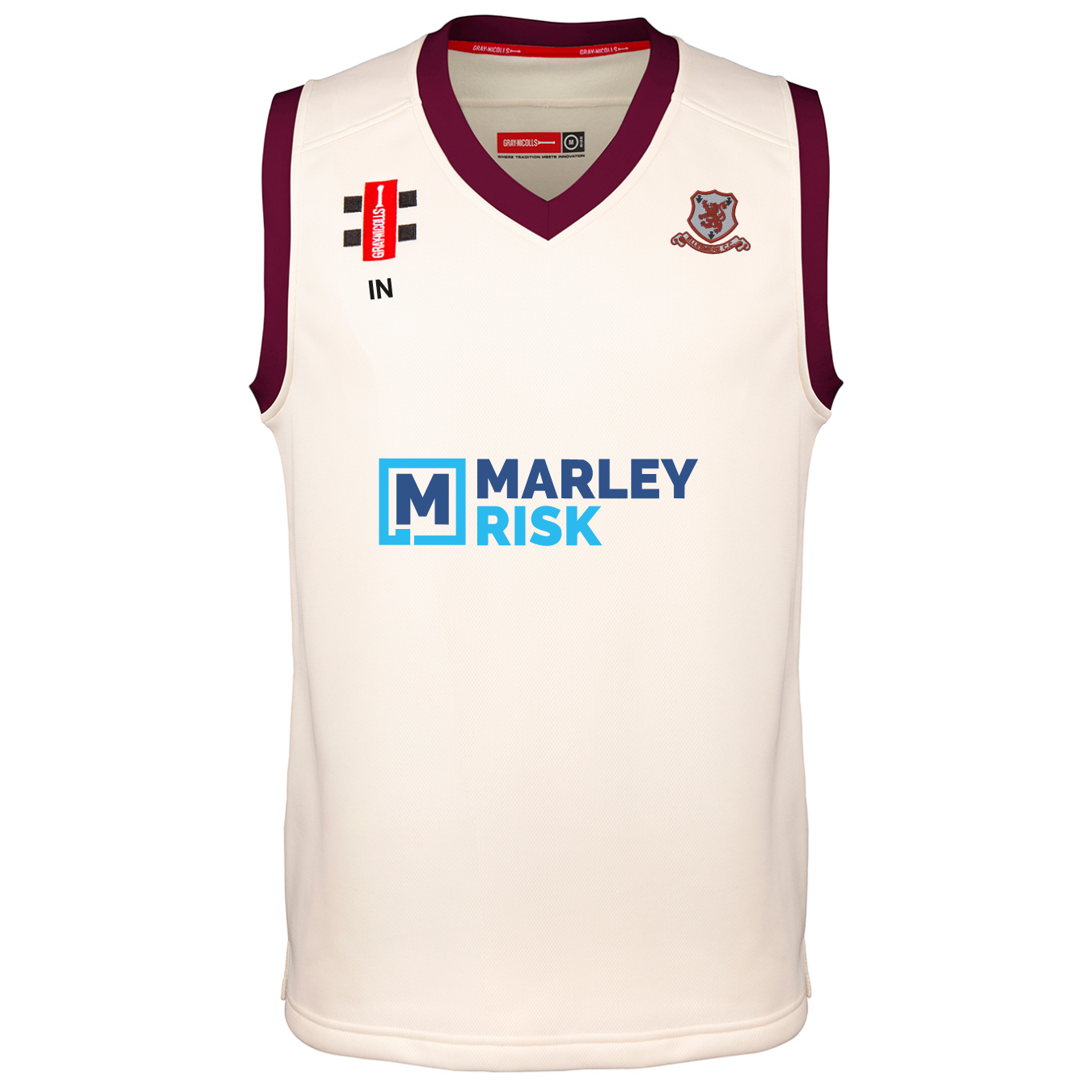 gray-nicolls-ellesmere-senior-pro-performance-slipover-match-avorio-bordeaux-con image 1