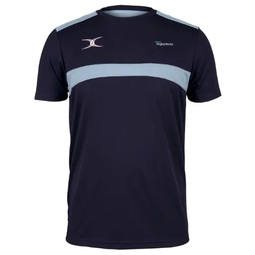 gilbert-rugby-photon-tee-t-shirt-dallaglio-rugby-works-senior-blu-navy-azzurro image 1