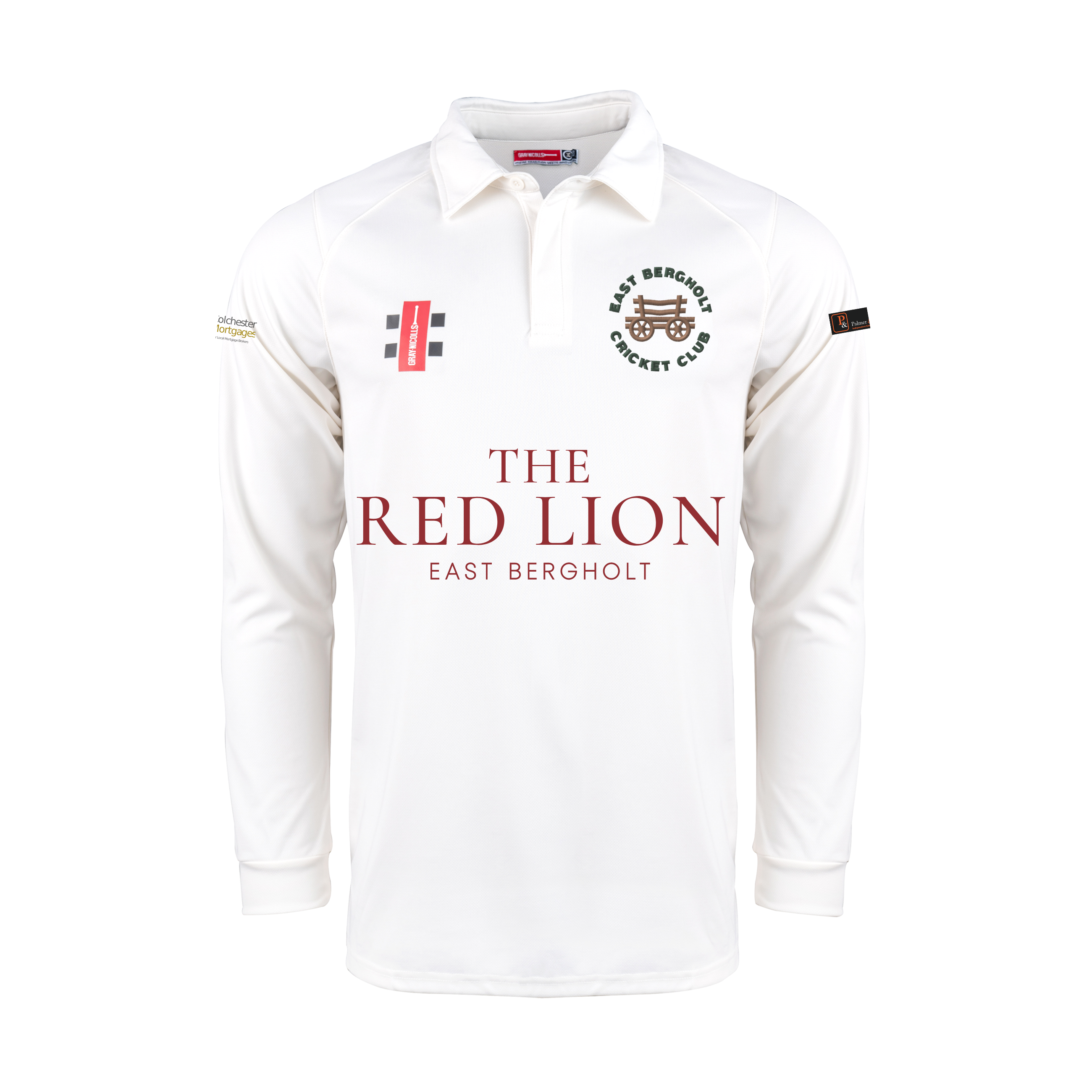 gray-nicolls-east-bergholt-cc-pro-performance-v2-shirt-senior-avorio-manica-lung image 1