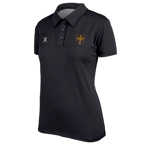 gilbert-rugby-esher-rfc-pro-polo-donna-nera image 1