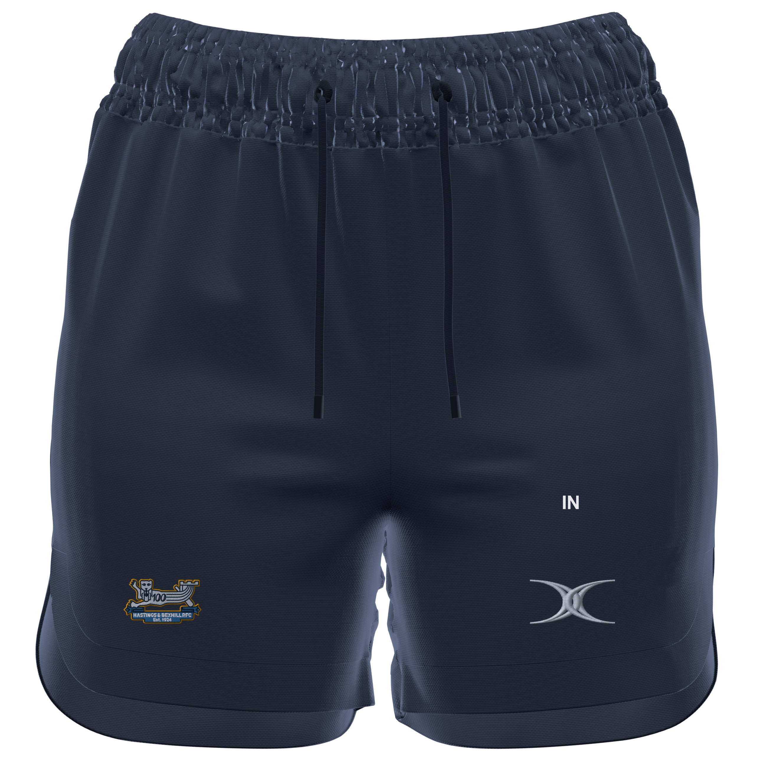 gilbert-rugby-hastings-bexhill-rfc-pantaloncini-gts-donna-blu-navy image 1