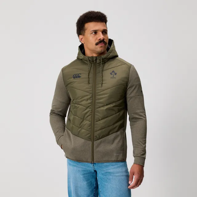canterbury-ireland-hybrid-padded-jacket-uomo-giacca-rugby-verde image 1